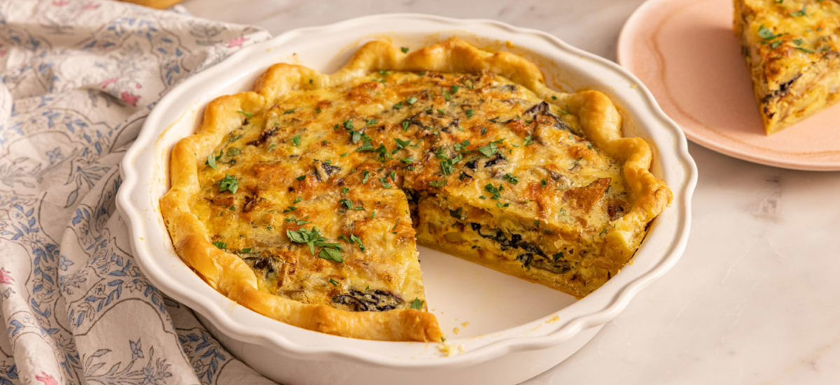 Sunchokes and Potato Quiche