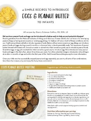 4 Simple Recipes To Introduce Eggs & Peanut Butter To Infants PDF cover