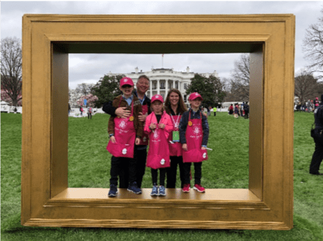 Brent and family at the White House Easter Egg Roll