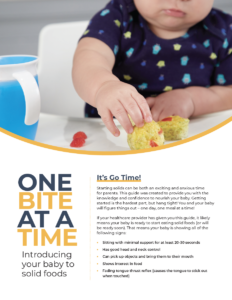 One Bite at a Time Infant Feeding Guide cover