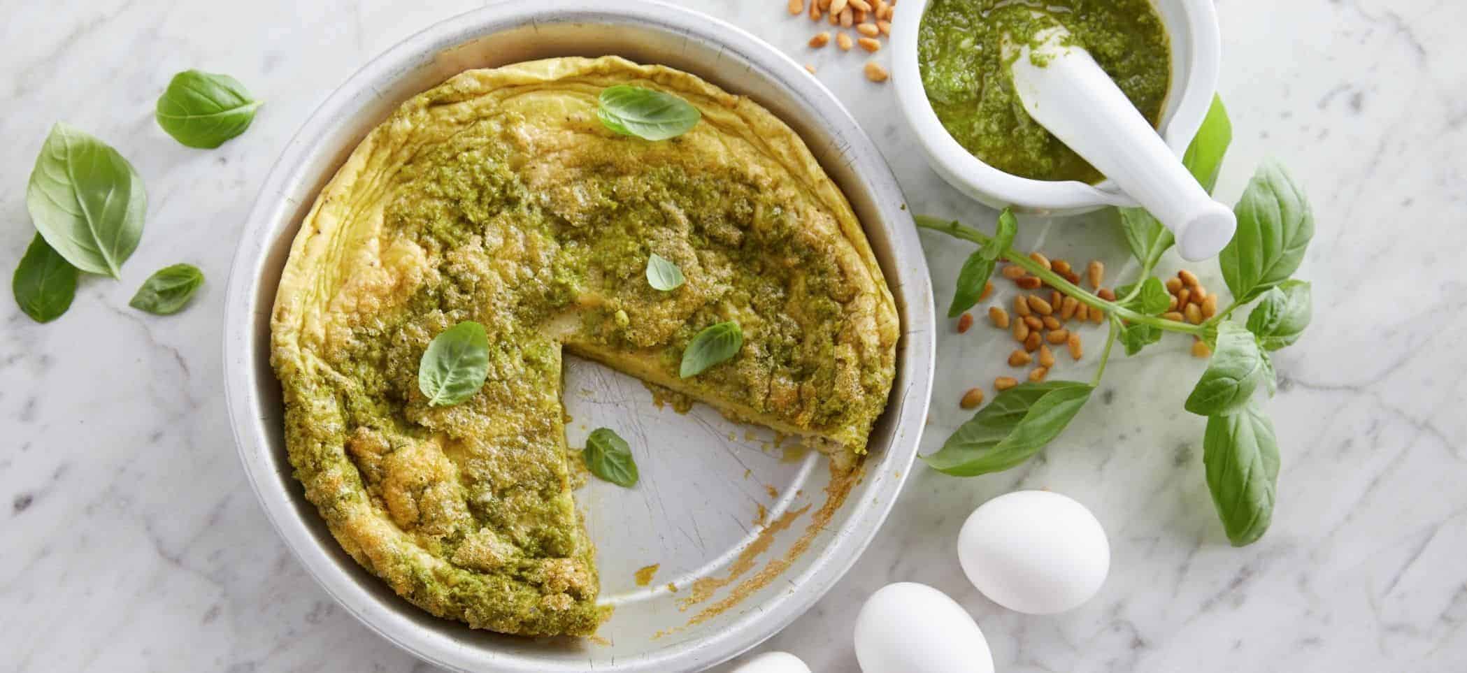 pesto egg bake