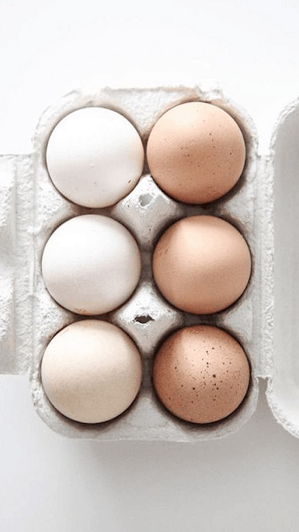 six eggs in a carton