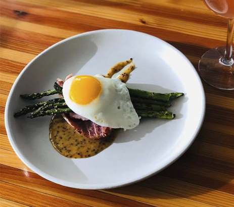 asparagus ham and egg