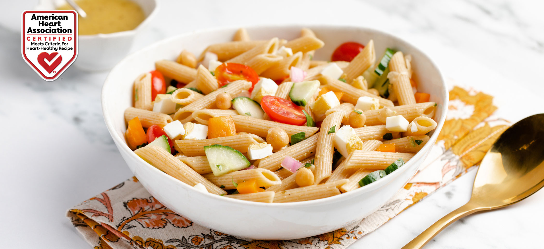 Veggie Egg Pasta Salad with Chickpeas