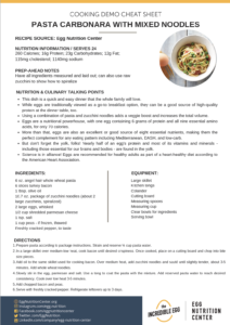 Screenshot of Pasta-Carbonara-with-Mixed-Noodles-Virtual-Cooking-Demo-Cheat-Sheet PDF