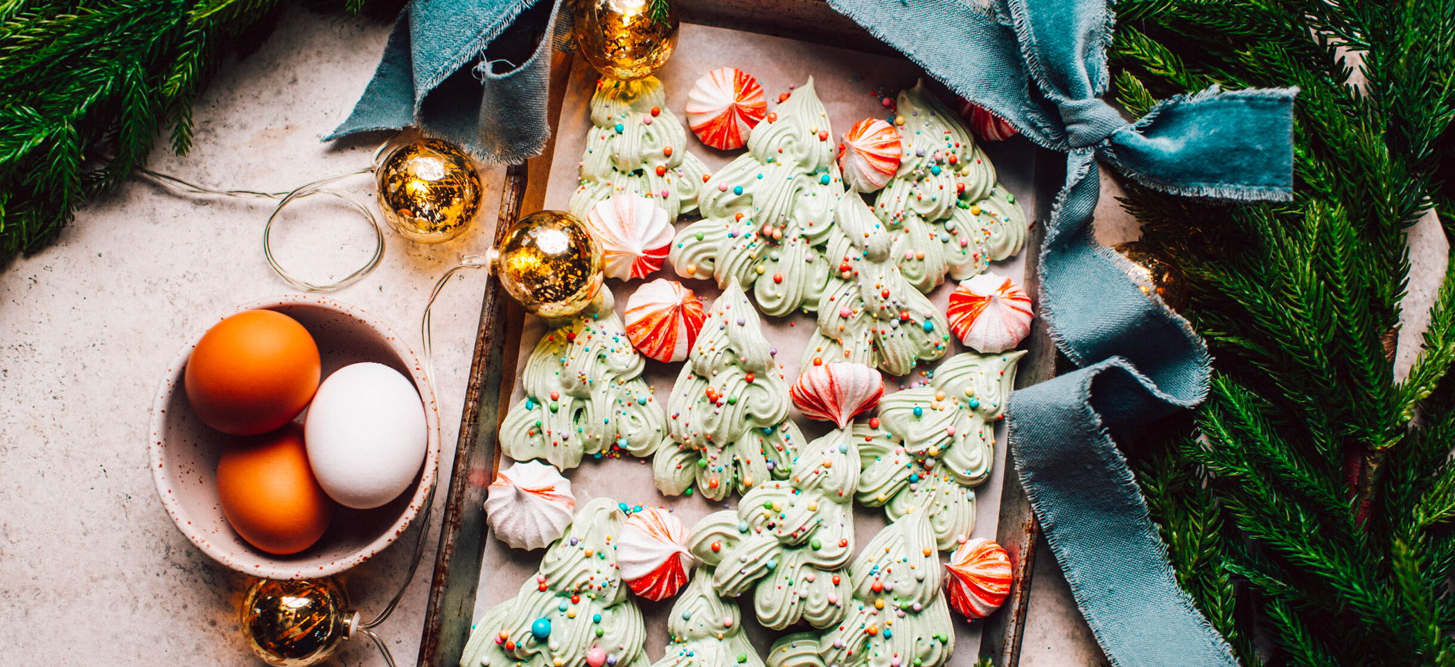 Peppermint Meringues