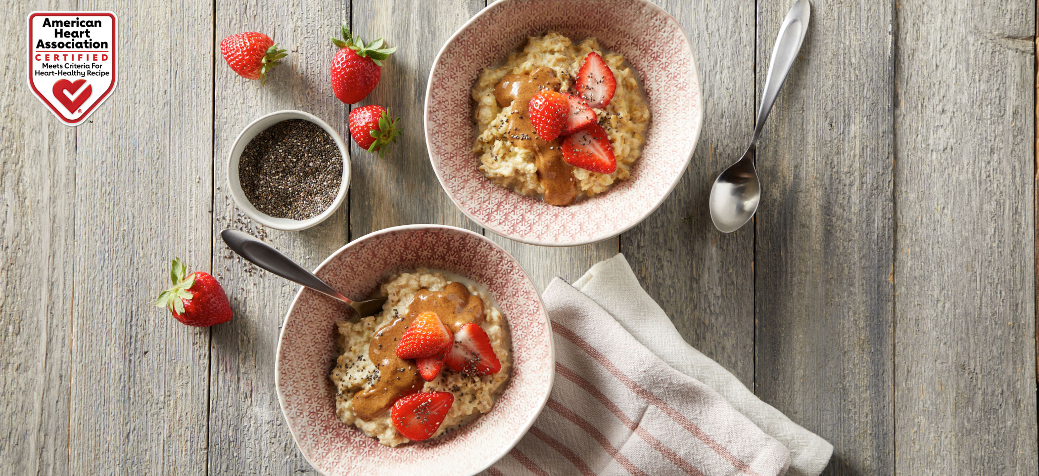 Strawberry Almond Butter Oatmeal