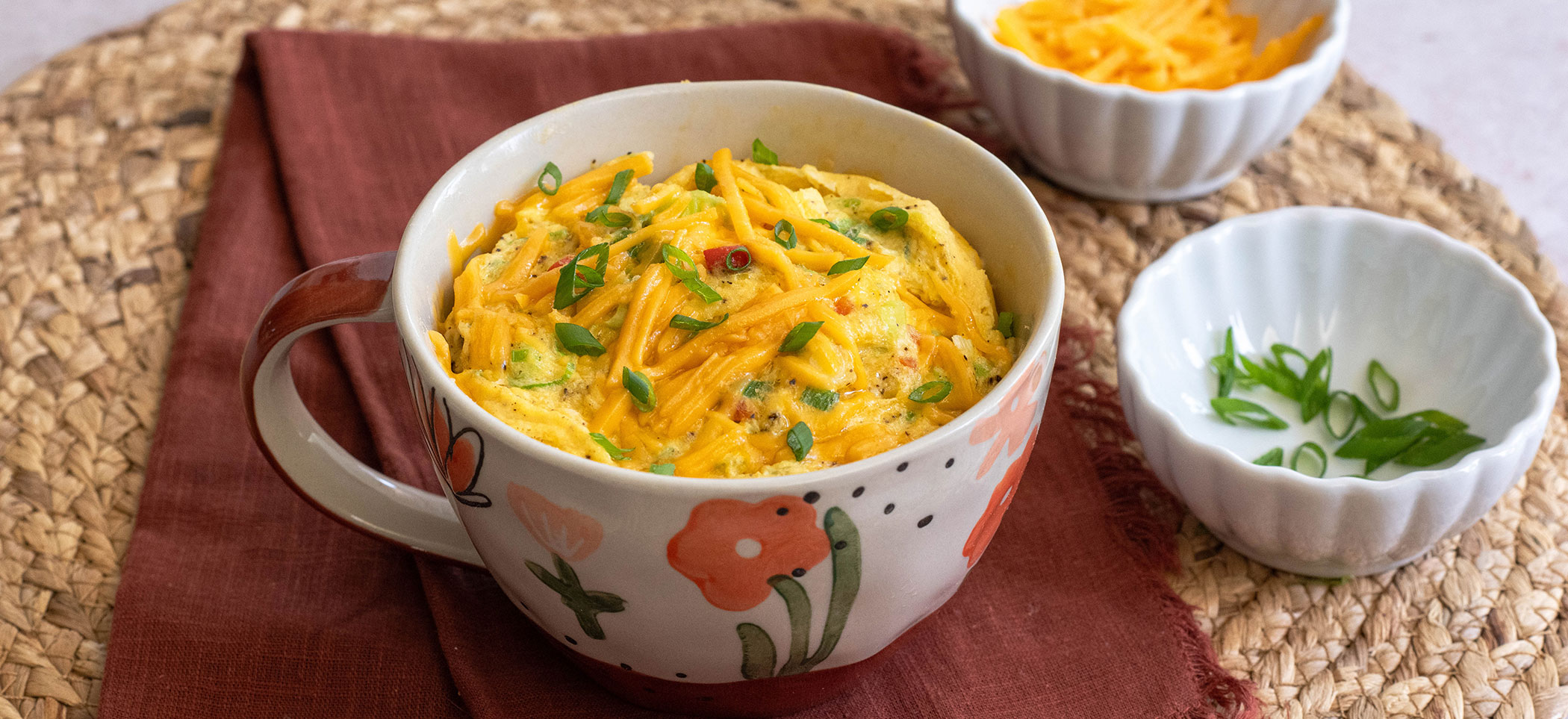 Bell Pepper Cheddar Mug Scramble