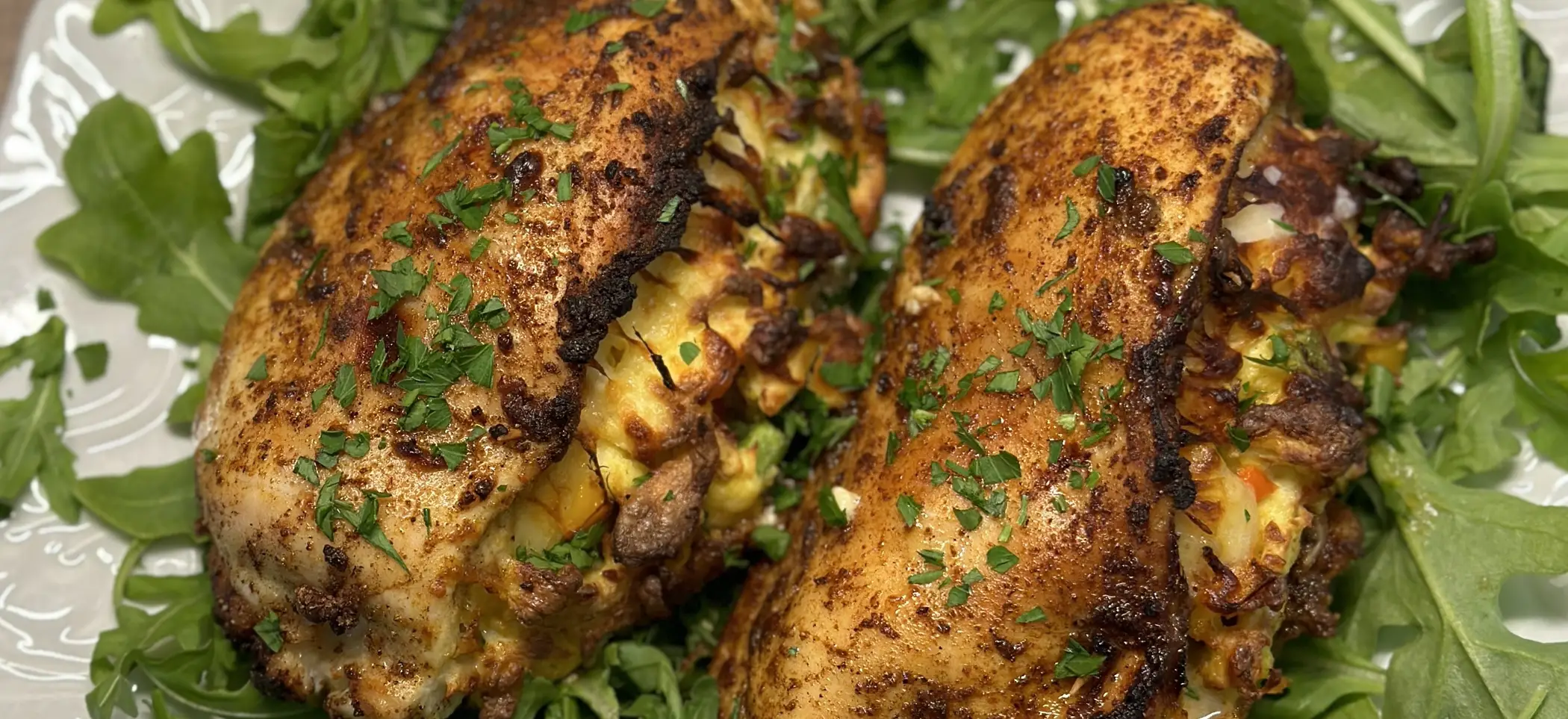 Cheesy Egg Stuffed Chicken Breasts