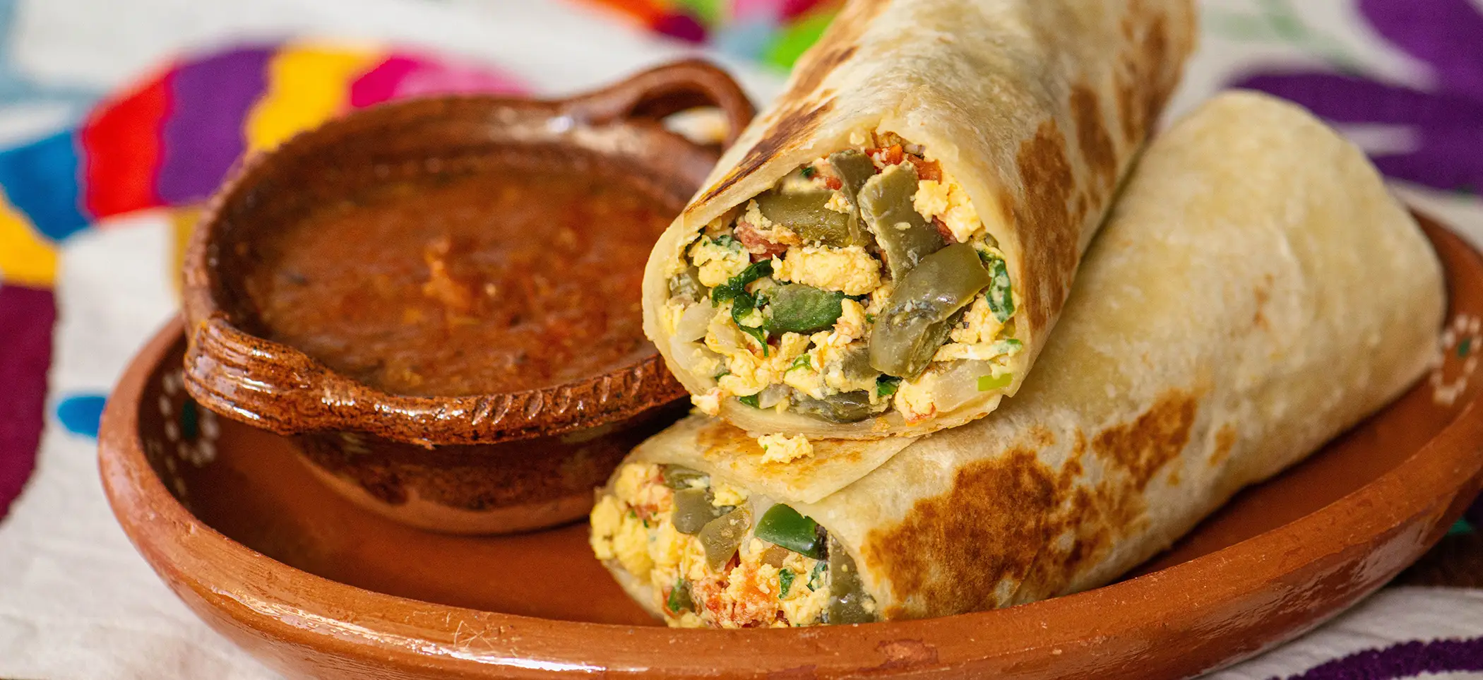 mexican scramble burrito