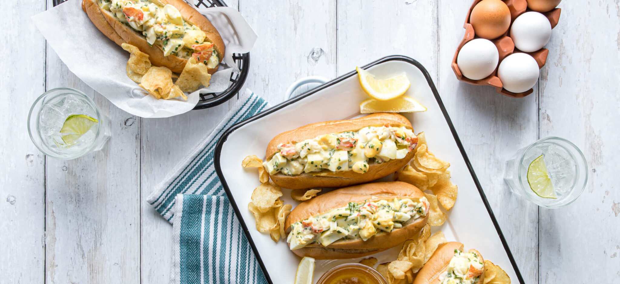 Lobster Rolls on a plate