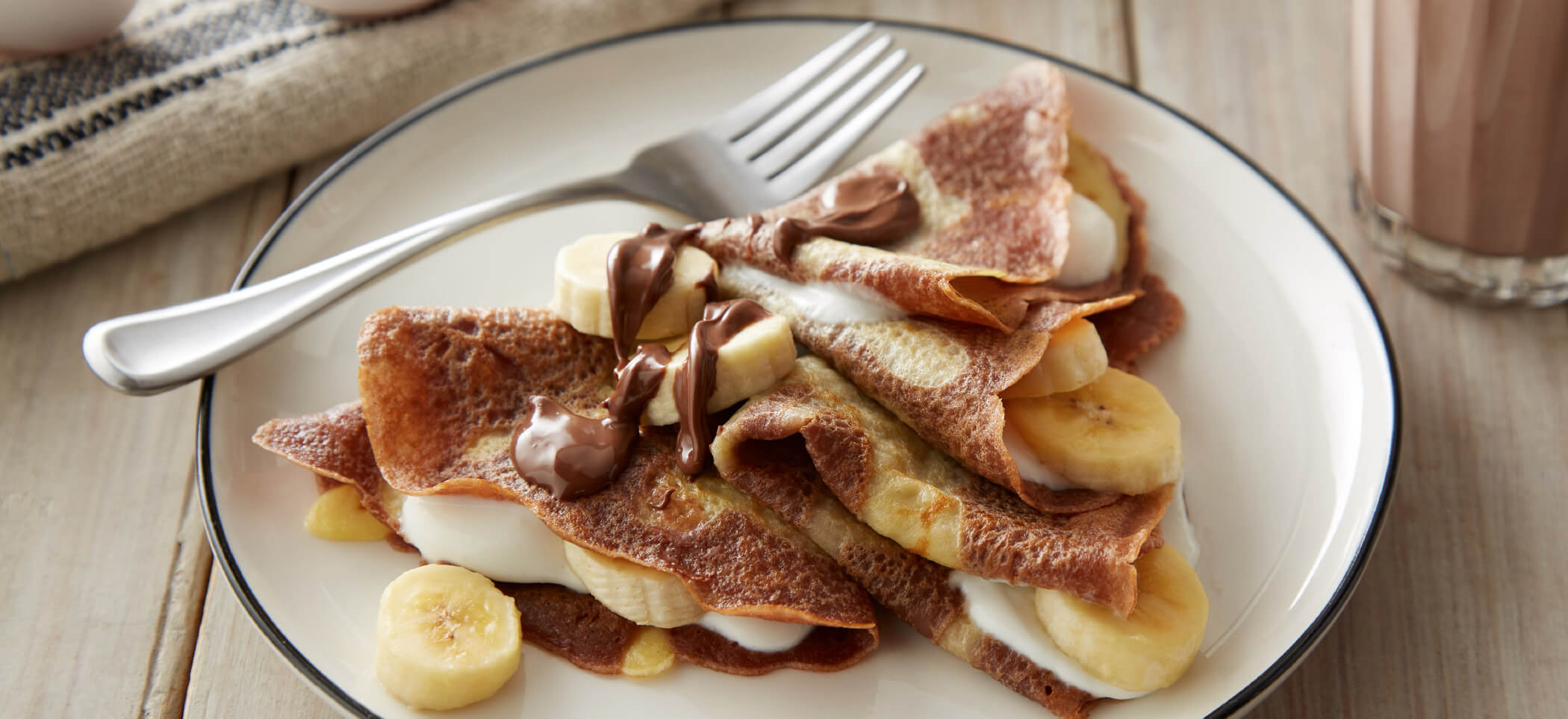 Chocolate Banana Crepes